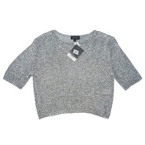 Topshop Metallic Crop